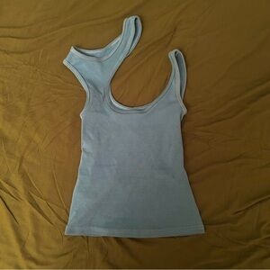 Women's Blue Sleeveless Top